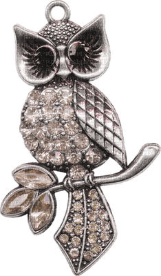 Kaz_Creations Deco Scrap Owl Pendant - PNG gratuit