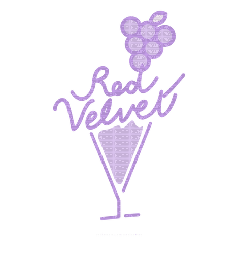Red Velvet Drink Watermelon Text - Bogusia - безплатен png