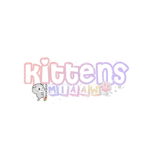 Kittens miaaw (text) - ücretsiz png