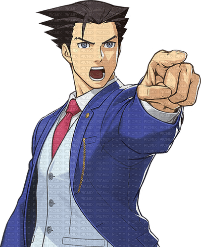 PHOENIX WRIGHT DAD POINT - 無料png