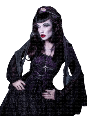 Kaz_Creations Woman Femme Gothic Halloween - Free PNG