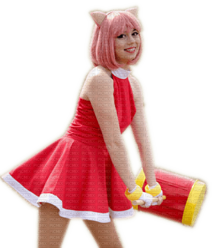 Amy Rose Cosplay - фрее пнг