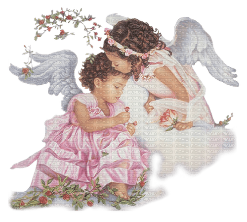 Angels children kissing png - 無料png