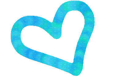sininen sydän - Gratis geanimeerde GIF