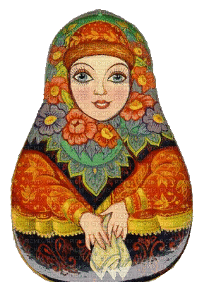 poupée russe - Бесплатный анимированный гифка