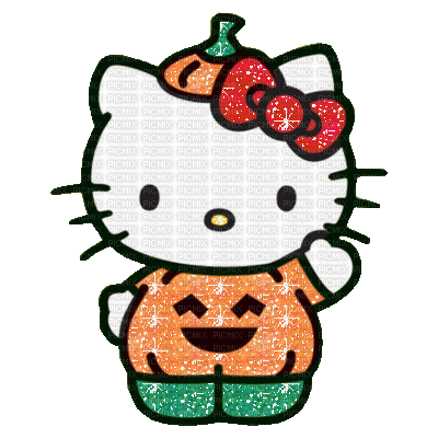 Halloween Hello Kitty - GIF animé gratuit