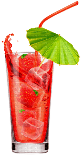 strawberry cocktail by nataliplus - 免费PNG