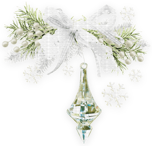 Christmas.Winter.Cluster.White.Green - zdarma png