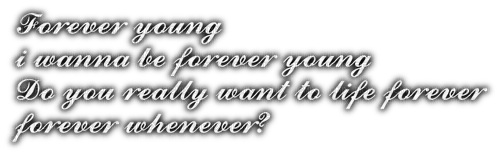 forever young lyrics - PNG gratuit