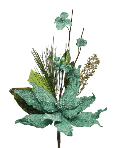 Fleurs.Flowers.Deco.Green.Victoriabea - Free PNG