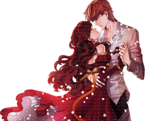✶ Anime Couple {by Merishy} ✶, anime , manga , cartoon , couple , love -  Free PNG - PicMix