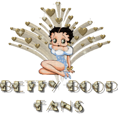 cecily-betty boop fond doré scintillant - 無料のアニメーション GIF