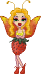 Pixel Fruit Fairy - GIF animate gratis