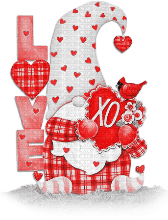 soave deco valentine text love gnome - kostenlos png