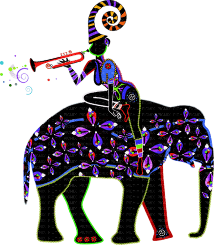 dolceluna african africa woman elephant - zdarma png