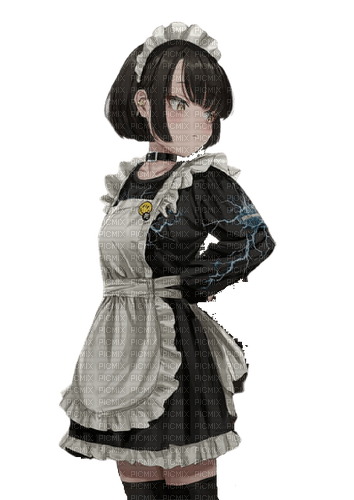 goth maid girl -w- - 免费PNG