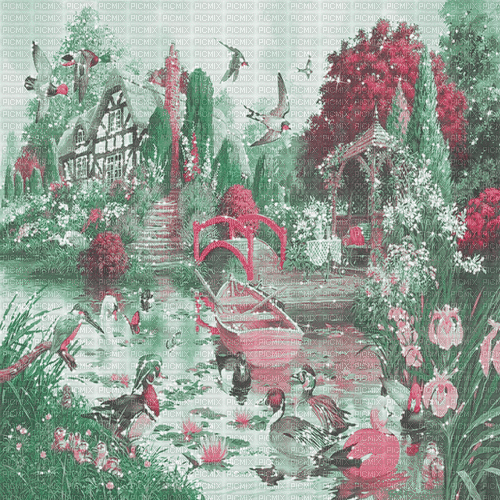 green pink milla1959 - Besplatni animirani GIF