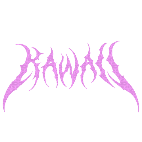 kawaii letters emo drain gang - PNG gratuit