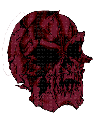 Gothic skull by nataliplus - png ฟรี
