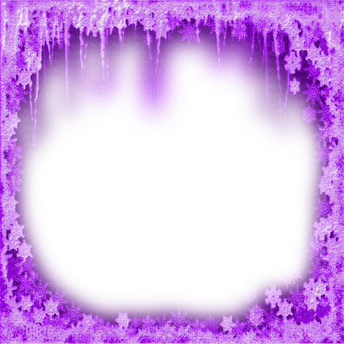 Winter.Frame.Purple - KittyKatLuv65 - Free PNG