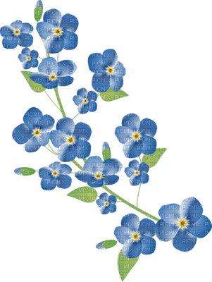 Kaz_Creations Deco Flowers Flower Blue - безплатен png