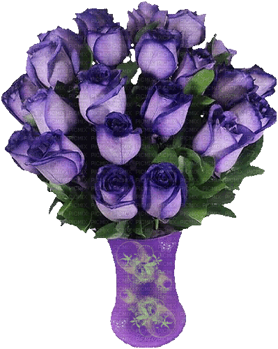 Purple Roses Bouquet - Nemokamas animacinis gif
