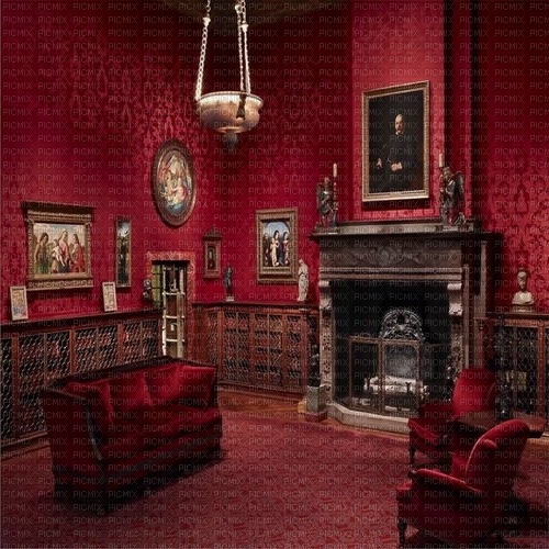 Victorian Red Interior - nemokama png