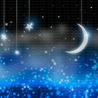 Y.A.M._Fantasy night stars moon - Free PNG