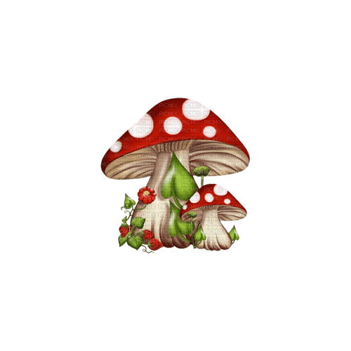 kikkapink deco scrap fantasy mushroom - ilmainen png