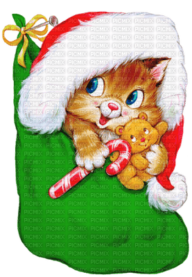 karácsonyi cica - бесплатно png