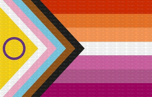 Intersex inclusive lesbian progress flag - png gratis