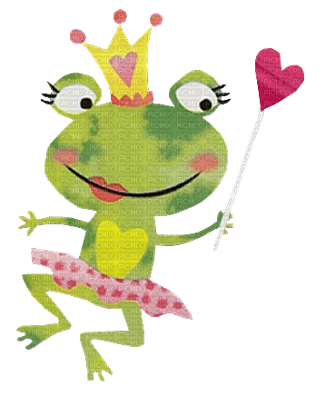 dolceluna frog princess heart deco fantasy - png gratuito