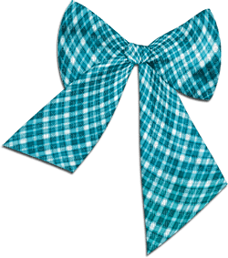 soave deco bow christmas teal - PNG gratuit