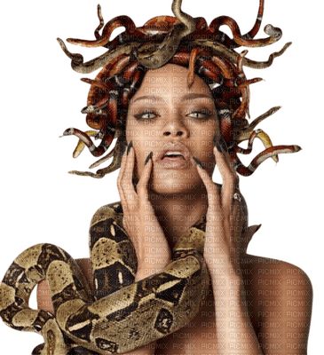 mujer y serpiente by EstrellaCristal - png gratis