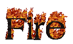 fire text by nataliplus - GIF animado gratis