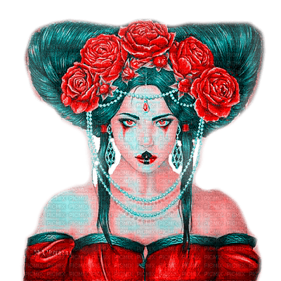 Y.A.M._Gothic Fantasy woman - 免费PNG