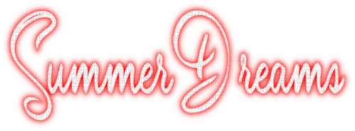 Summer Dreams Text - png ฟรี