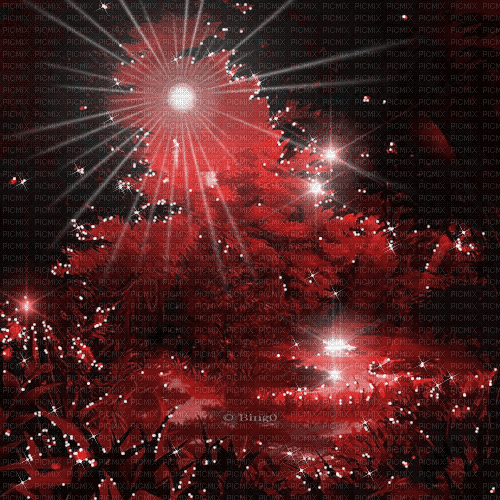 Y.A.M._Fantasy Landscape background red - Gratis animerad GIF