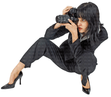 woman with camera bp - png grátis