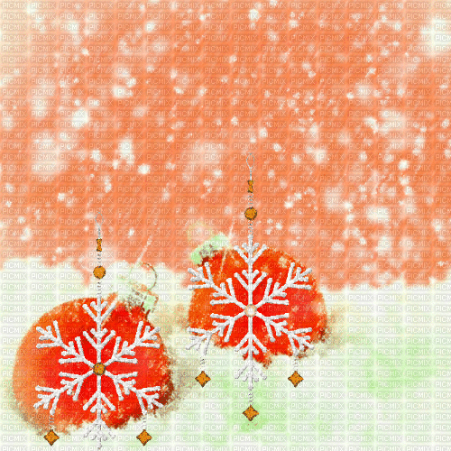 LU  / BG/animated.winter.snow.flake.orange.idca - Ilmainen animoitu GIF