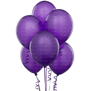 Kaz_Creations Purple Balloons - ilmainen png