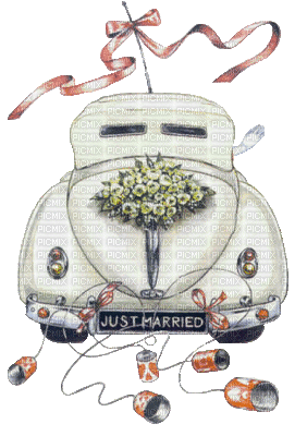 just married - 免费动画 GIF
