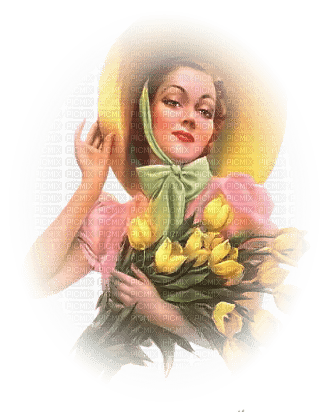 loly33 femme tulipe - darmowe png