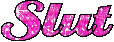 Slut pink glitter - Бесплатный анимированный гифка