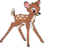 chantalmi  bambi walt disney - Darmowy animowany GIF