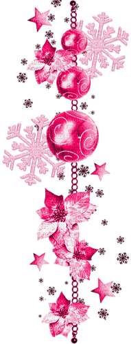 Christmas.Winter.Deco.Pink - PNG gratuit