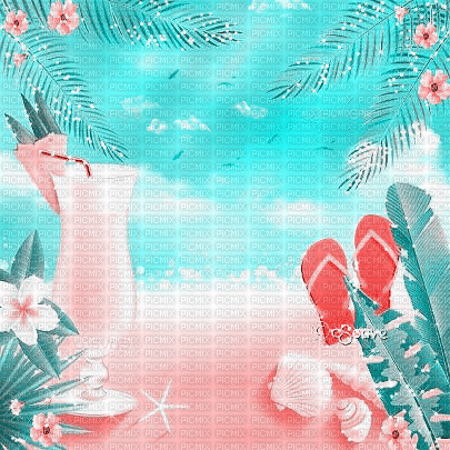 soave background animated summer beach cocktail - Gratis animeret GIF