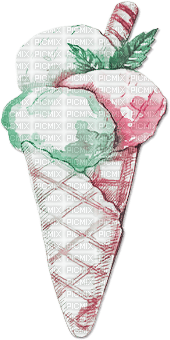 soave deco ice cream summer pink green - 免费PNG