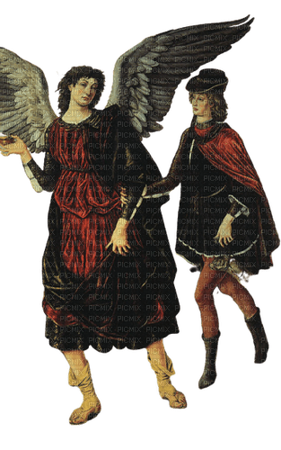 L'archange Raphaël et Tobie - png ฟรี