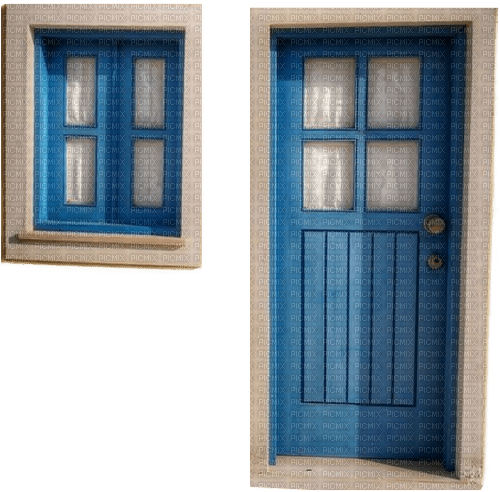 Tür mit Fenster - kostenlos png